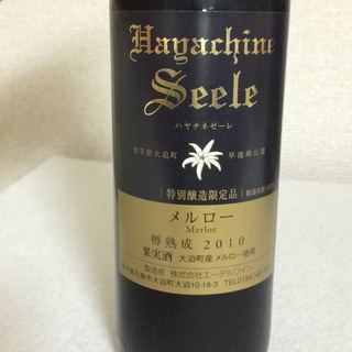 エーデルワイン Hayachine Seele ハヤチネゼーレ メルロー 樽熟成
