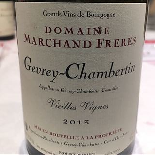 Dom. Marchand Frères Gevrey Chambertin Vieilles Vignes(ドメーヌ・マルシャン・フレール ジュヴレ・シャンベルタン ヴィエイユ・ヴィーニュ)
