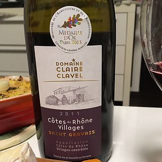 Dom. Claire Clavel Côtes du Rhône Village Saint Gervais