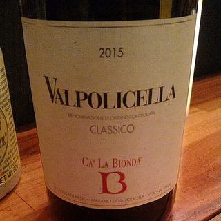 Ca' La Bionda Valpolicella Classico(カ・ラ・ビオンダ ヴァルポリチェッラ クラッシコ)