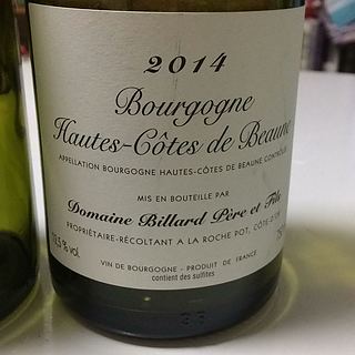 Dom. Billard Père et Fils Bourgogne Hautes Côtes de Beaune