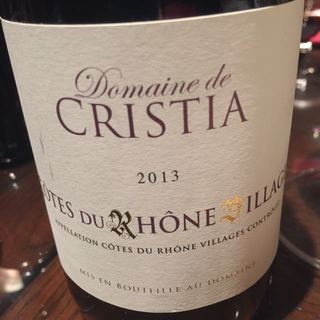 Dom. de Cristia Côtes du Rhône Villages Rouge
