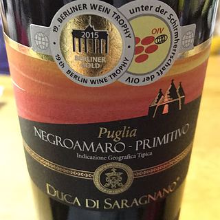 Duca di Saragnano Puglia Negroamaro Primitivo(ドゥーカ・ディ・サラニャーノ プーリア ネーグロアマーロ プリミティーヴォ)