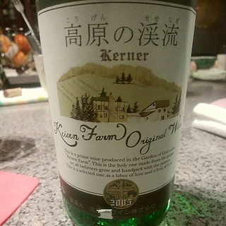 北海道ワイン 高原の渓流 Kerner
