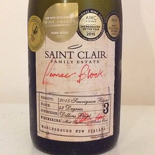Saint Clair Pioneer Block 3 43Degrees Sauvignon Blanc