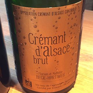 Florian Beck Hartweg Crémant d'Alsace Brut(フロリアン・ベック・ハルトウェグ クレマン・ダルザス ブリュット)