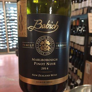 Babich Family Reserve Marlborough Pinot Noir(バビッチ ファミリー・リザーヴ マールボロ ピノ・ノワール)