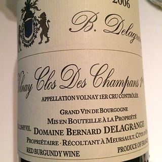 Dom. Bernard Delagrange Volnay 1er Cru Clos des Champans