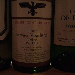 Staatliche Weinbaudomäne Trier Serriger Vogelsang Riesling Spätlese