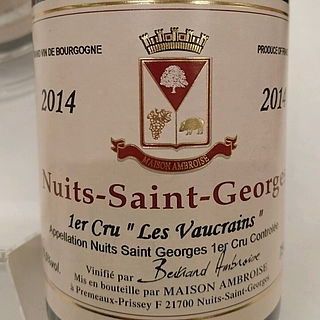 Bertrand Ambroise Nuits Saint Georges 1er Cru Les Vaucrains