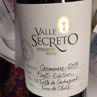 Valle Secreto First Edition Carmenére(ヴァッレ・セクレト ファースト・エディション カルメネール)