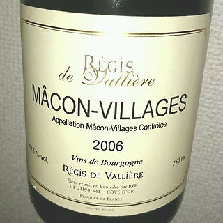 Régis de Vallière Mâcon Villages(レジ・ドゥ・ヴァリエール マコン・ヴィラージュ)