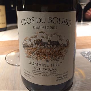 Dom. Huet Vouvray Le Clos du Bourg Demi Sec(ドメーヌ・ユエ ヴーヴレイ ル・クロ・デュ・ブール ドゥミ・セック)