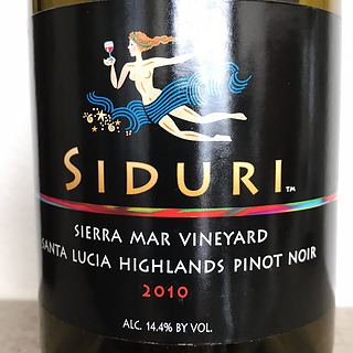 Siduri Sierra Mar Vineyard Pinot Noir Santa Lucia Highlands