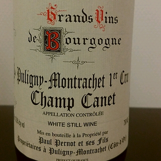 Paul Pernot et Ses Fils Puligny Montrachet 1er Cru Champ Canet