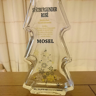 Mosel Rose Spatburgunder Christmas Tree Bottle