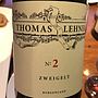 Thomas Lehner No.2 Zweigelt Burgenland(2013)
