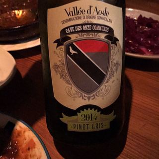 Cave des Onze Communes Vallée d'Aoste Pinot Gris(カーヴ・デ・オンズ・コミュヌ ヴァッレ・ダオスタ ピノ・グリ)