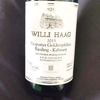 Willi Haag Piesporter Goldtröpfchen Riesling Kabinett(ウィリ・ハーク ピースポーター・ゴールドトレプヒェン リースリング カビネット)
