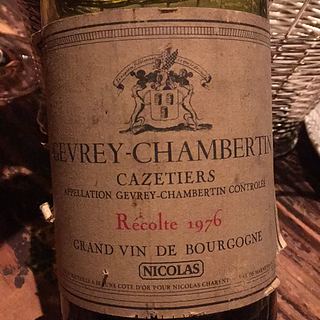 Nicolas Gevrey Chambertin Cazetiers(ニコラス ジュヴレイ・シャンベルタン カズティエ)