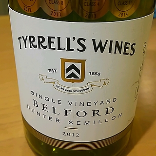 Tyrrell's Wines Single Vineyard Belford Hunter Semillon(ティレルズ・ワインズ シングル・ヴィンヤード ベルフォード ハンター・セミヨン)