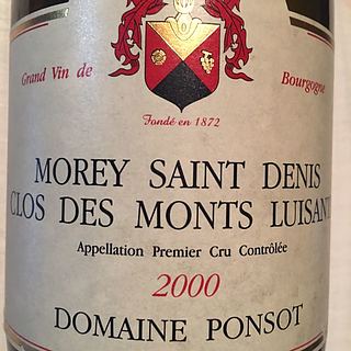 Dom. Ponsot Morey Saint Denis 1er Cru Clos des Monts Luisants