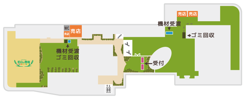エリアマップ(ダイバーシティ東京 プラザ屋上)