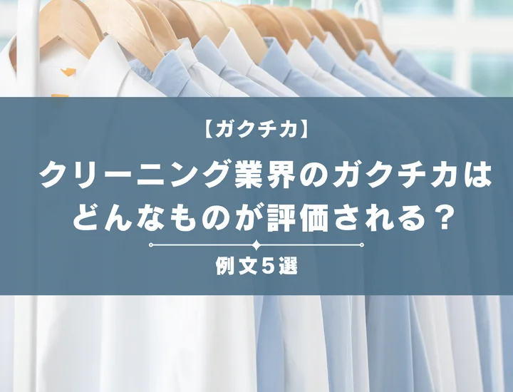 【例文5選】クリーニング業界のガクチカってどんなものが評価される？書き方からポイントまで徹底解説
