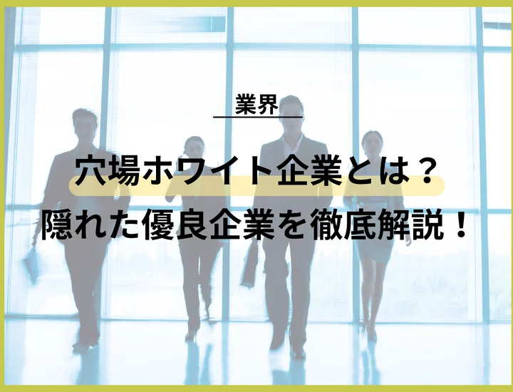 穴場ホワイト企業とは？隠れた優良企業名と自分に合う探し方を徹底解説！