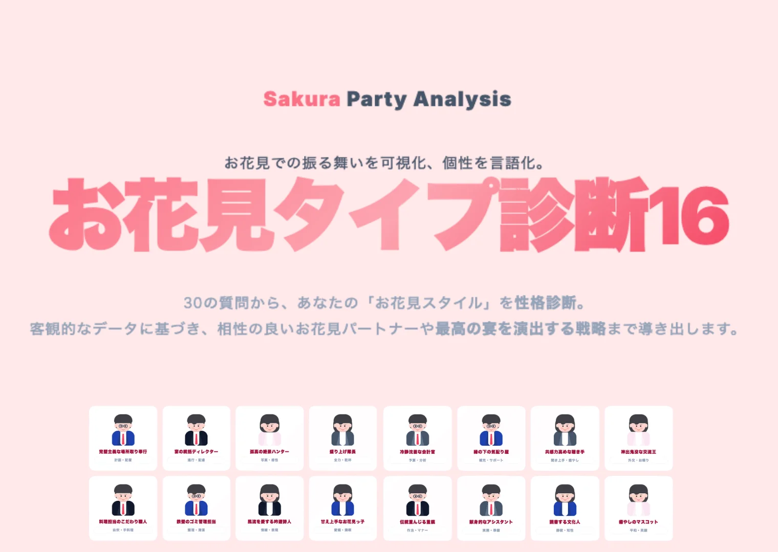 お花見タイプ診断