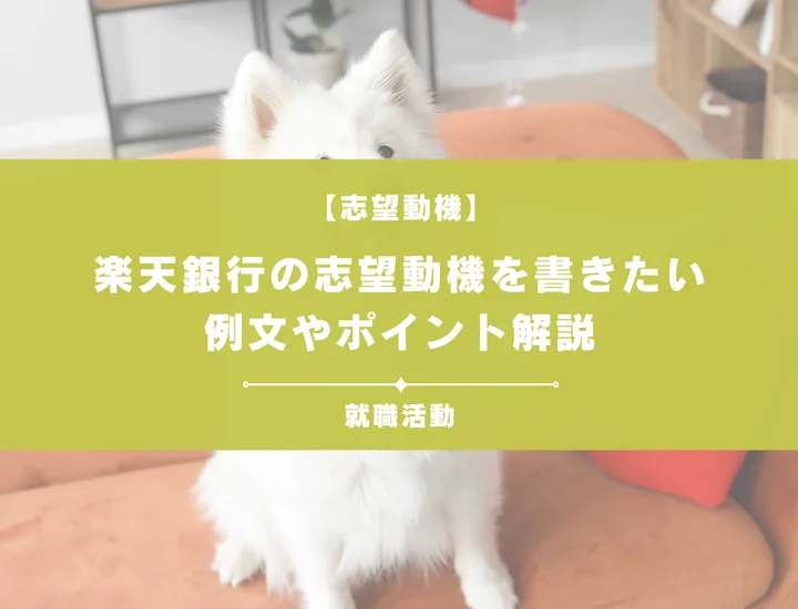 【例文5選】楽天銀行の志望動機を書きたい！例文や求める人物像も紹介