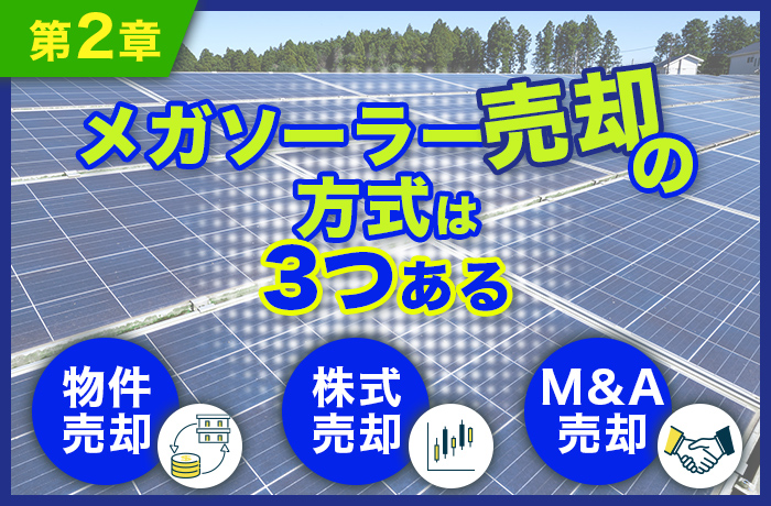 メガソーラー売却の方式は3つある
