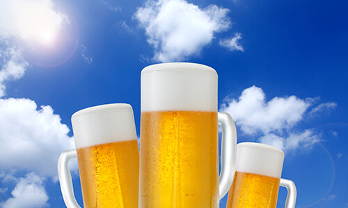 たくさんのビール