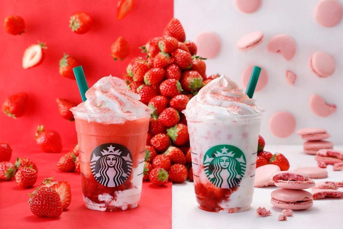 本物のイチゴみたいな果実感! スタバから“ふたごのイチゴ”が登場