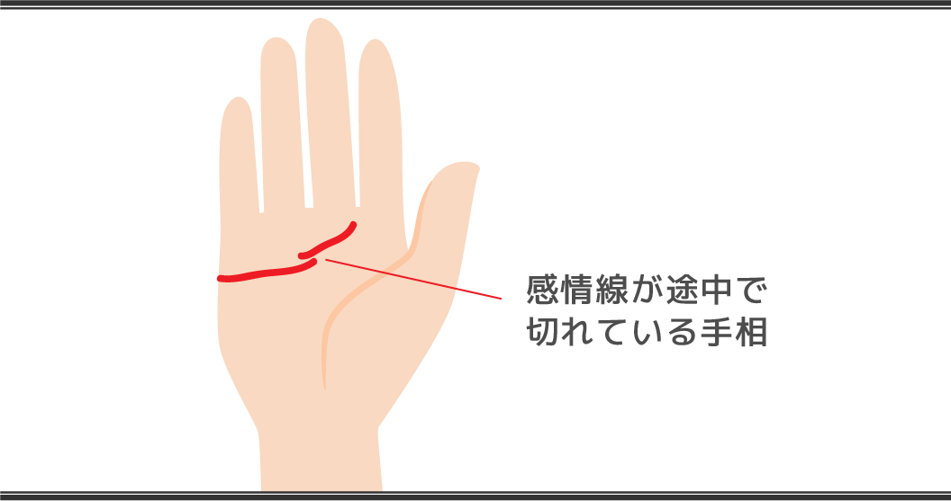 感情線の見方 切れている
