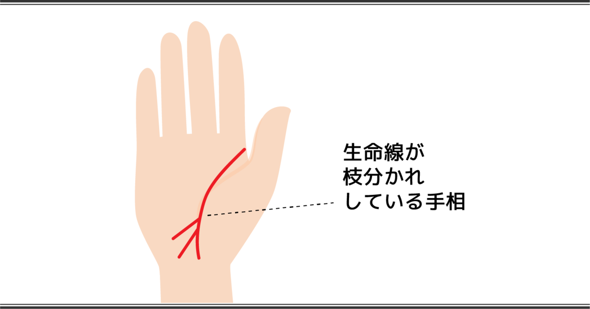 生命線の見方 枝分かれ