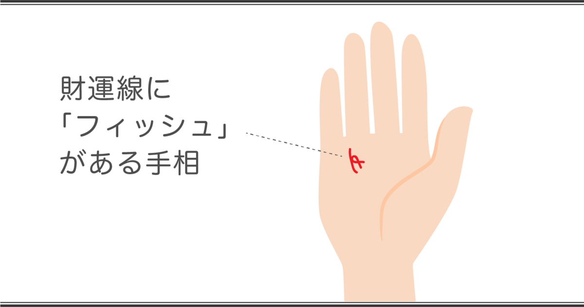 財運線の見方 フィッシュがある手相