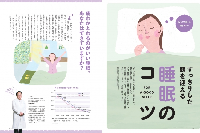 不眠スパイラルを断ち切る!睡眠のウソホントと今日からできる快眠習慣のコツとは『わたし時間 2019年11・12月号』:時事ドットコム