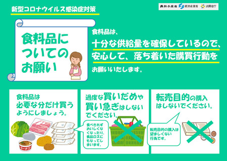 食品「十分な量ある」 買いだめ不要、呼び掛け―新型コロナ緊急事態宣言で業界団体:時事ドットコム