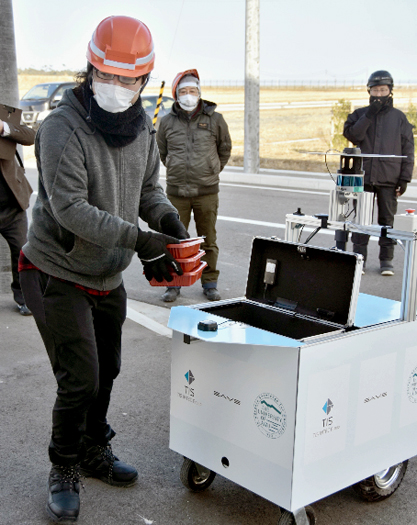 栄養管理弁当をロボット配送へ 南相馬 数年後に事業開始