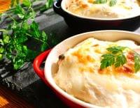 【レシピ】グルテンフリーの秋鮭と長ネギの和風グラタン