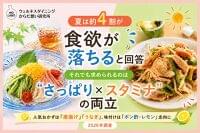 夏は約4割が「食欲低下」求められるのは“さっぱり×スタミナ”の両立 | ウェルネスダイニング株式会社のプレスリリース