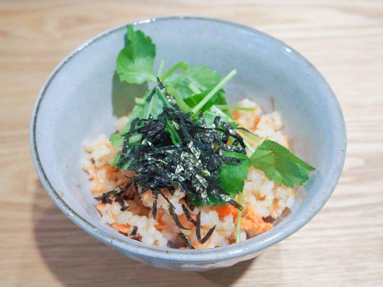 【レシピ】鮭の玄米茶づけ