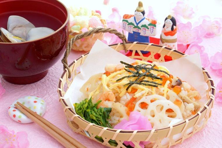 女の子の幸せを願うひな祭りの料理