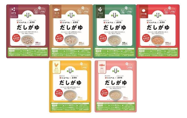 「ユニーク総合防災」×鰹節専門店「にんべん」 金芽米と厳選素材で、長期保存食「だしがゆ」を刷新 災害時にも分かりやすい表記と豊富なラインナップ | 株式会社にんべんのプレスリリース
