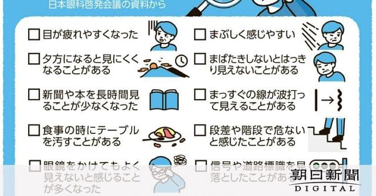 その目の不調 「アイフレイル」かも 老化で済ます前に、できること:朝日新聞デジタル