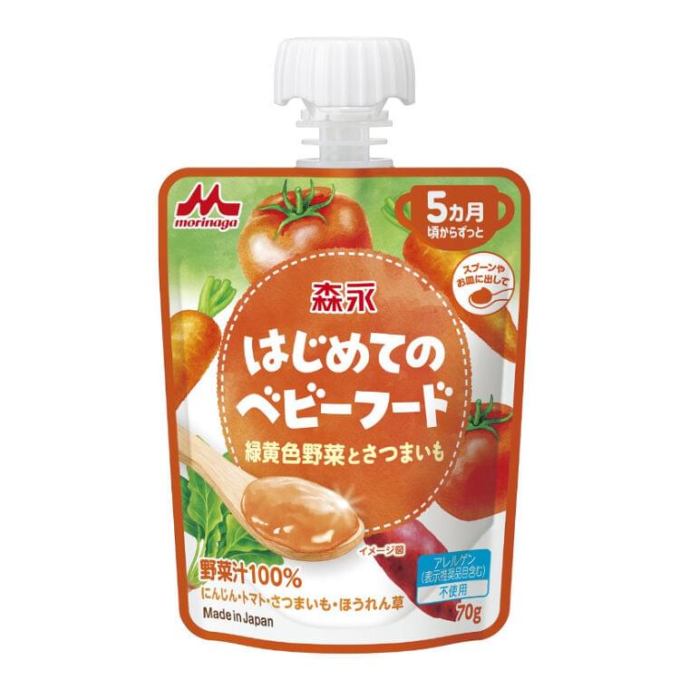 スプーンにのせてあげやすい・食べやすい。森永乳業から、口栓付きパウチ容器のベビーフードが新発売