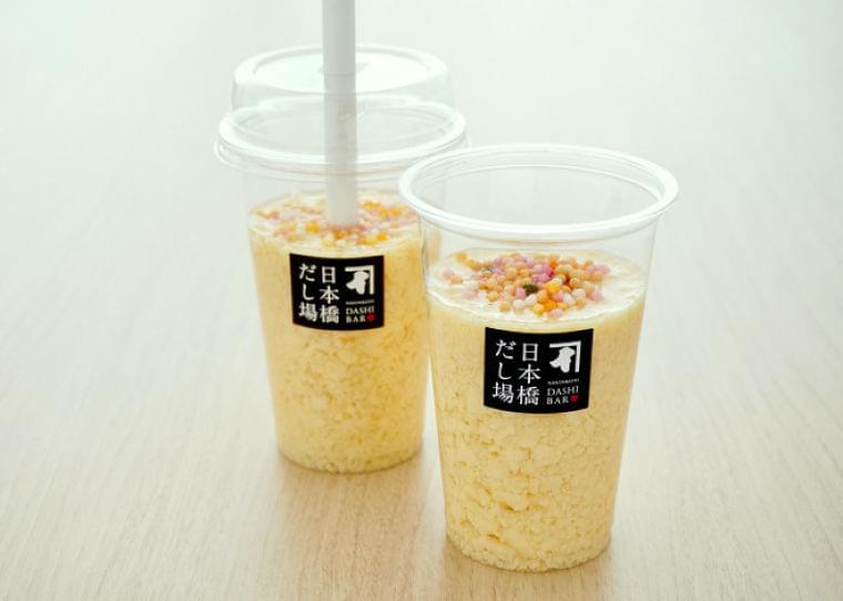 にんべん「日本橋だし場」にストローで味わう「飲む茶碗蒸し」、テイクアウト限定販売|食品産業新聞社ニュースWEB