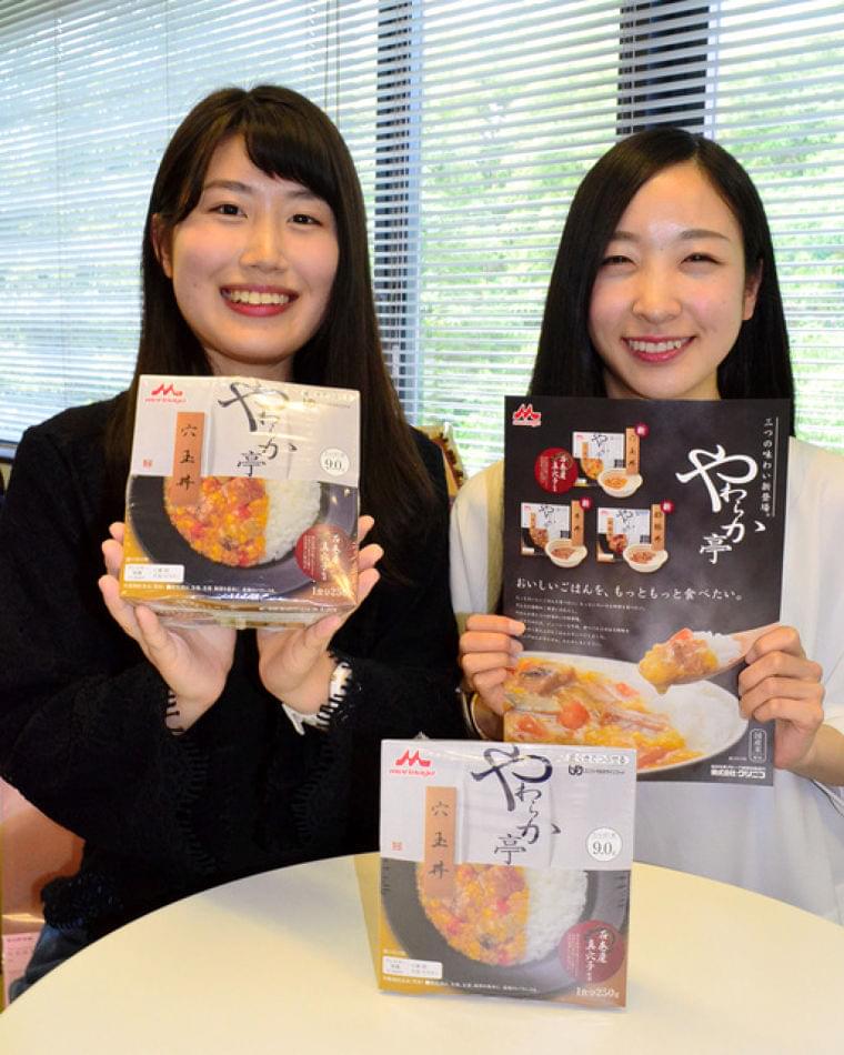 介護食「穴玉丼」被災地で考えた 女子大生と森永コラボ:朝日新聞デジタル