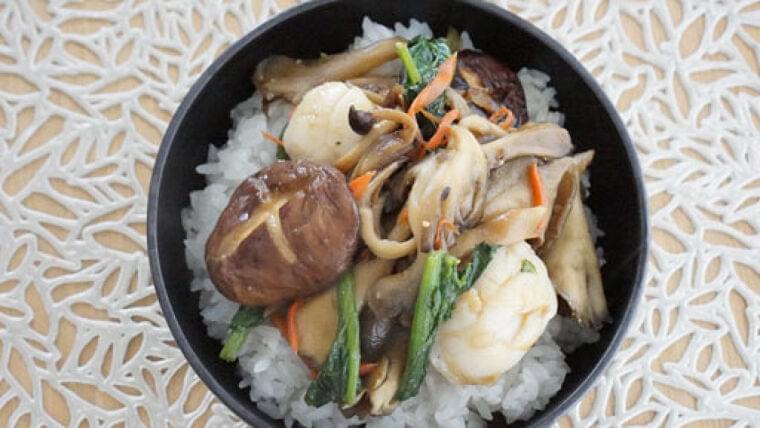 キノコホタテ丼…うま味成分合わさり、より深い味わい : yomiDr./ヨミドクター（読売新聞）